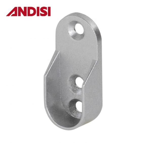 Wood Wardrobe Clothes Closet Rod Pole End Bracket Support Holder Zinc Alloy