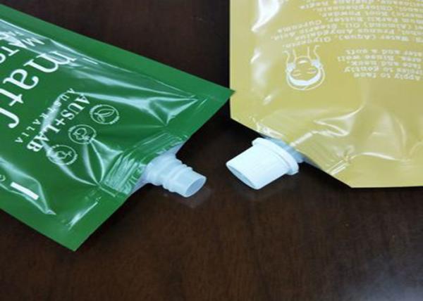 Squeeze Bottom Soluble Aluminum Foil Packaging Bags , Eco Friendly Doy Pack
