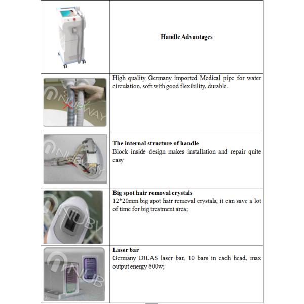 Permanent painless hair removal machine NUBWAY 808 diode laser hair removal