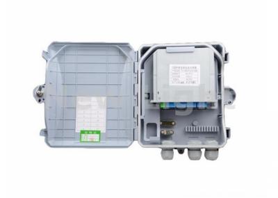 1 X 8 Core Optical Termination Box , White Color Cable Termination Box For LAN