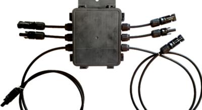 Emitente fotovoltaico solar inteligente 1500VDC 4 circuitos Preto