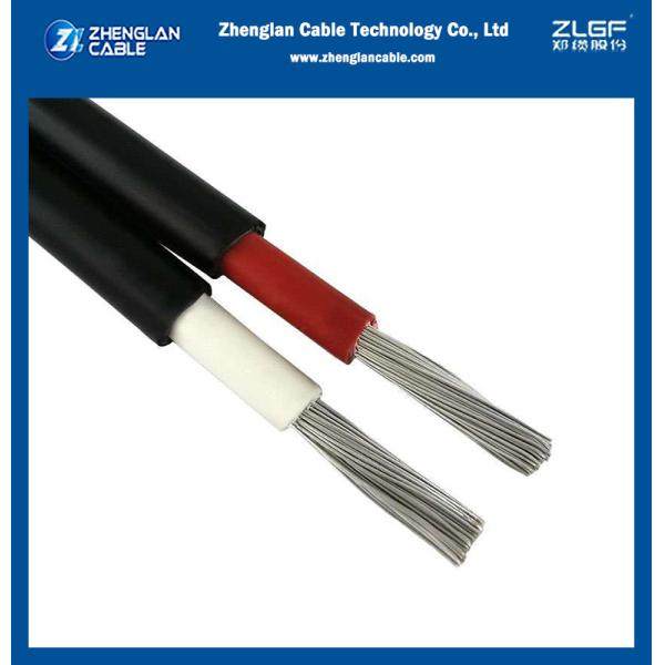 Cu 4mm фотоэлектрический солнечный кабель сертифицированный Pv1-F гибкая консервированная медь 1kv Ac / 1.5kv Dc