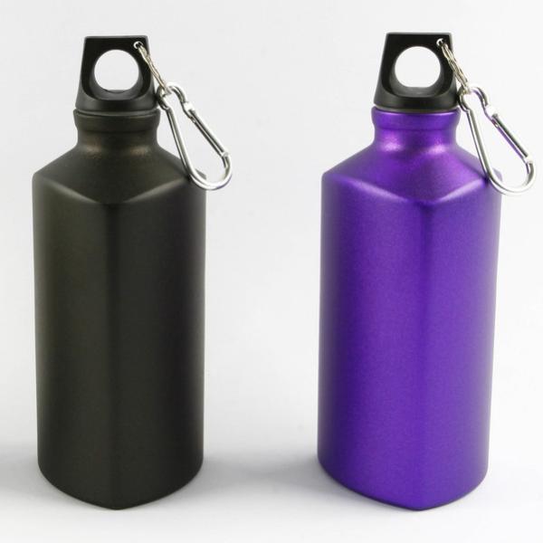 500ml Triangle Aluminum Drinking Bottle , Promotional Aluminium Sports Bottle