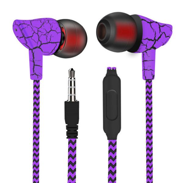 All color Fashion Wired Earbud Ear Earphone For Iphone Mobile Phone In-ear Headphone With Mic