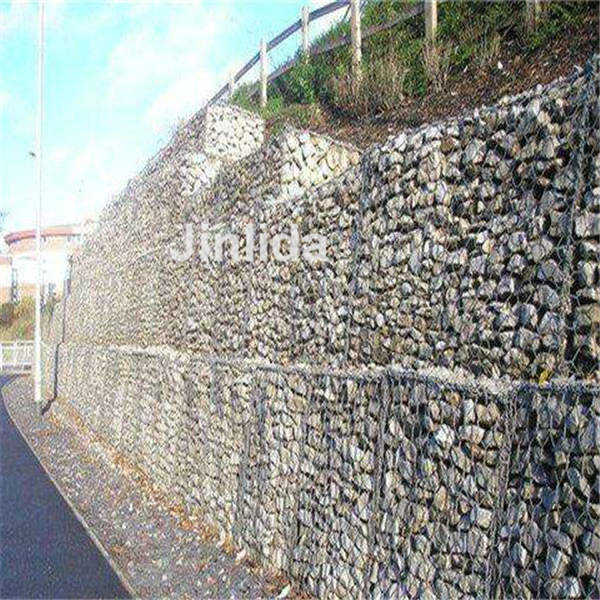 PVC покрыл тюфяк провода 88*120mm Gabion машины 4.0mm плетения Gabion сетки