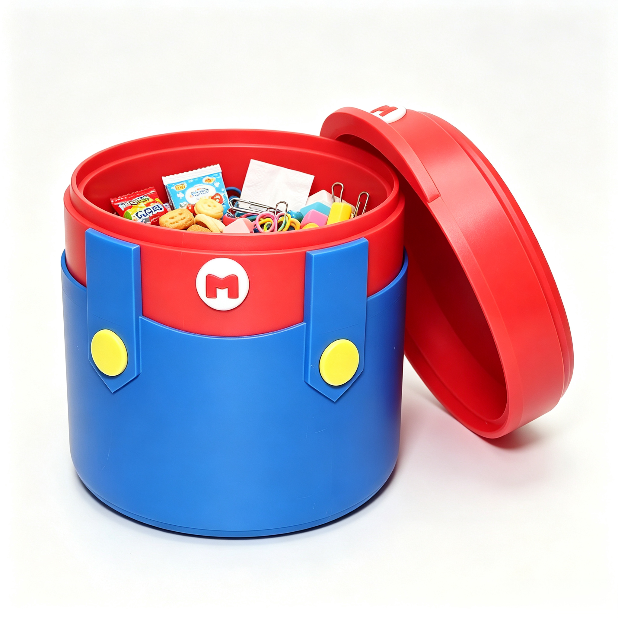 Mario Inspired 3d Printing Service  Office Supplier Dual Use Office Desk Pen Holder