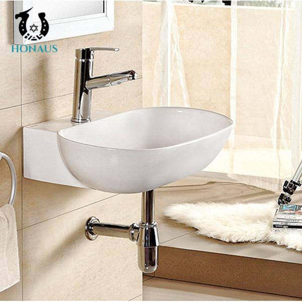 Customization Bathroom Wall Hung Basin Wall Mounted Cloakroom Basin 570*385*100mm