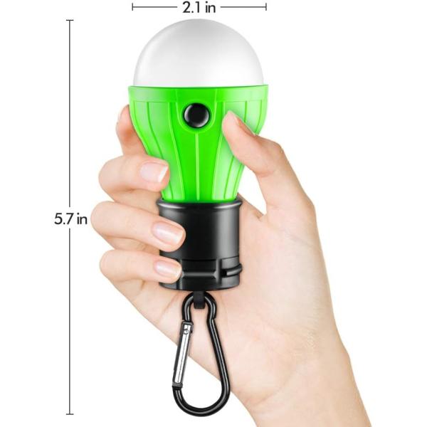 Tent Lamp Portable LED Tent Light Clip Hook Hurricane Emergency Lights LED Camping Bulb Camping Tent Lante