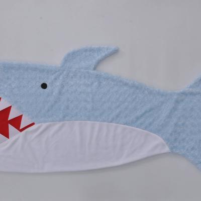 Soft PV Fleece Wrapping Cover Animal Tail Blanket With Colorful Fish Scale Tail