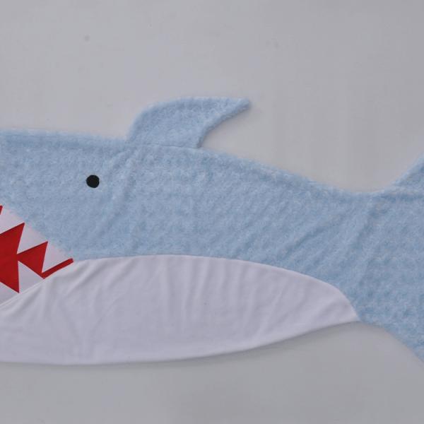 Soft PV Fleece Wrapping Cover Animal Tail Blanket With Colorful Fish Scale Tail