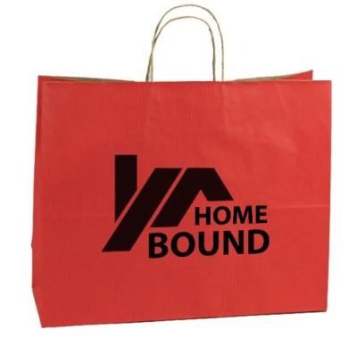 Promotional Custom Printed Paper Shopping Bags With Cotton String Handles