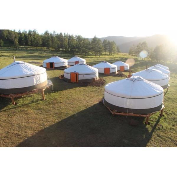 30 Square Meters Luxury Traditional Mongolian Yurt With High Frequency Welding
