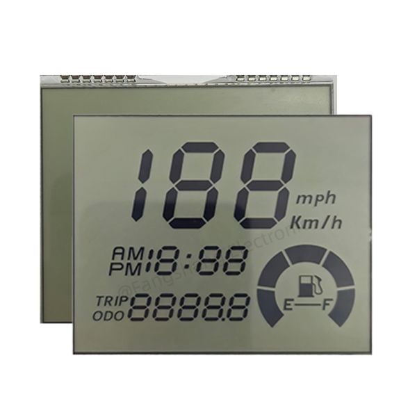 Custom Segment LCD Display for Motorcycle Speedometer | TN STN HTN FSTN VATN Monochrome LCM
