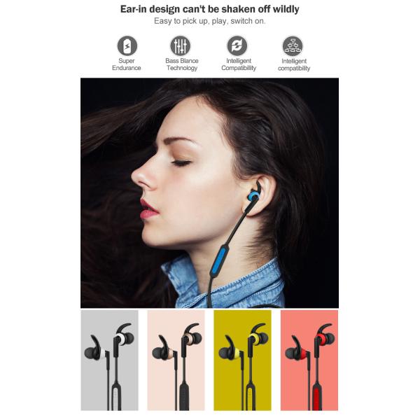 Ultra Long Battery 70mAH Hanging Earbuds 5V Necklace Bluetooth Headphones