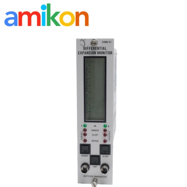 Bently Nevada 3300/47 Differential Expansion Monitor with Complementary Input Programmable Alarm Setpoints and API 670 Compliance