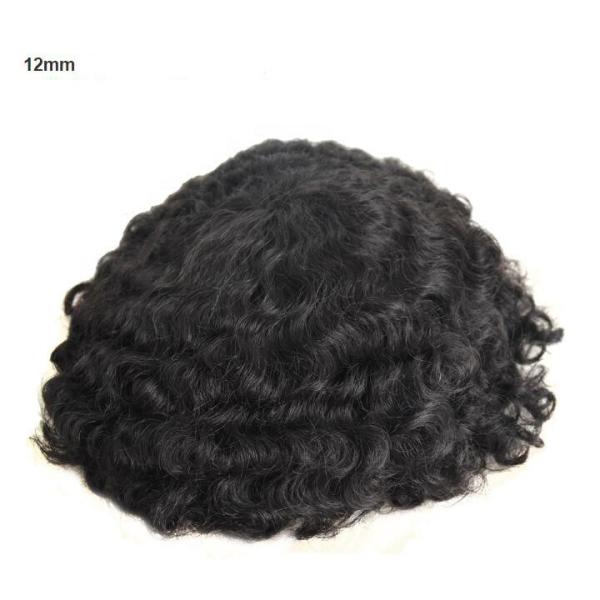 afro toupee 8x10 Hair Piece Toupee Swiss Lace Short Afro Curly Men Hair Toupee for black men kinky curly 10mm 12mm wave