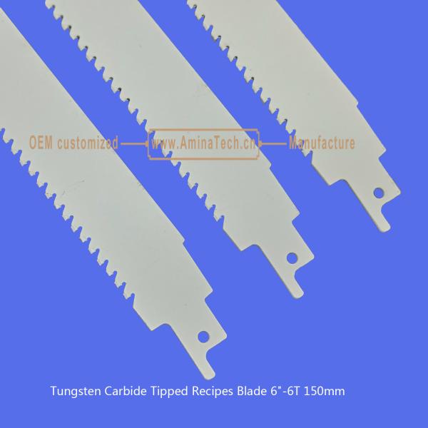 Tungsten Carbide Tipped Recipes Blade 6-6T 150mm,Reciprocating