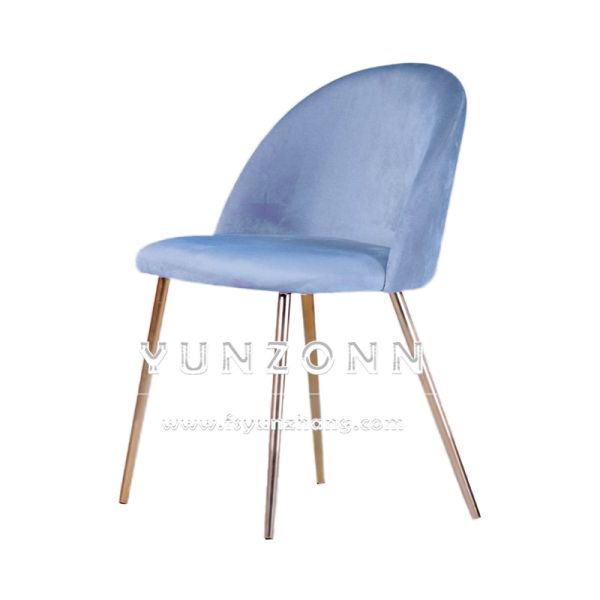 Luxury Modern Silla Rosa Wedding Chair Elegant Candy Color Fabric Design with Gold Metal Leg for Outdoor Hotel Use