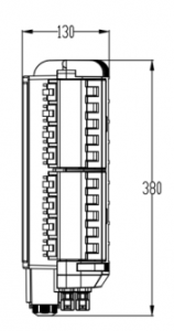 16 Cores IP68 Fiber Optical Terminal Box with PP+Glass Fiber for Fttx Network Connectivity