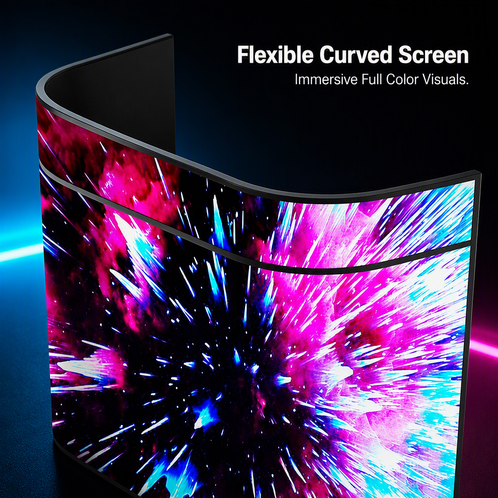 P1.86 High Brightness (1000cd) Flexible Indoor LED Display Screen Full Color High-definition Display Remote Content