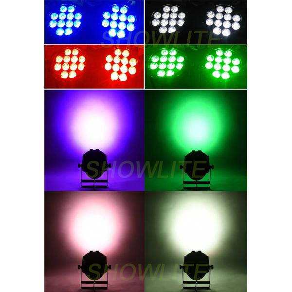 12*18 ПРИЛОЖЕНИЯ 12pcs 18W равенства на открытом воздухе IP65 водоустойчивого Rainproof WIFI наговора ватта RGBWA+UV 6in1 батарея СИД тонкого плоского беспроводная