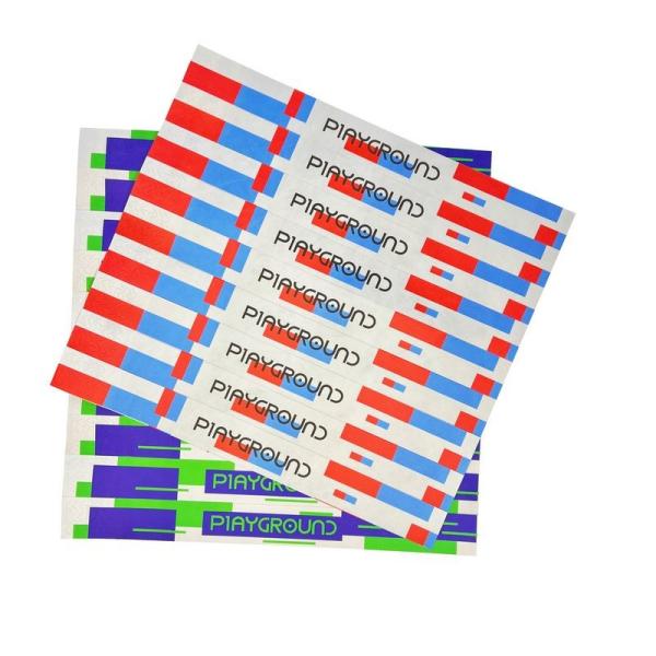 Factory Custom Tyvek Dupont Paper Wristband Activity Barcode Events Paper Event Admission Bracelet Wristbands
