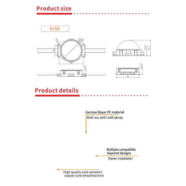 Внешний водонепроницаемый модуль IP68 5050 для фасадов зданий