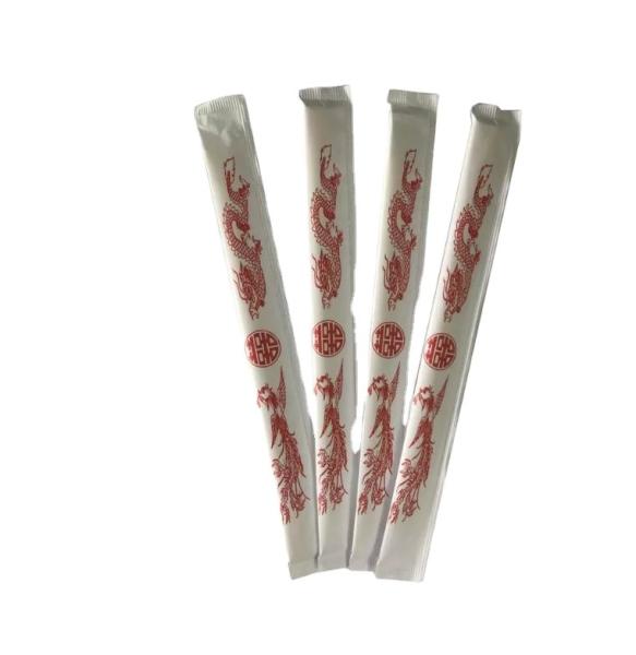 Bâton en bambou naturel de sushi de baguettes d'Eco Frindly avec le paquet de papier