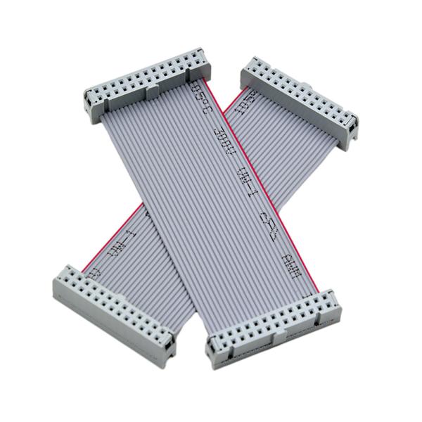 Grey Color IDC Cable Assemblies , DB26 Cable Assemblies 2.54mm Pitch