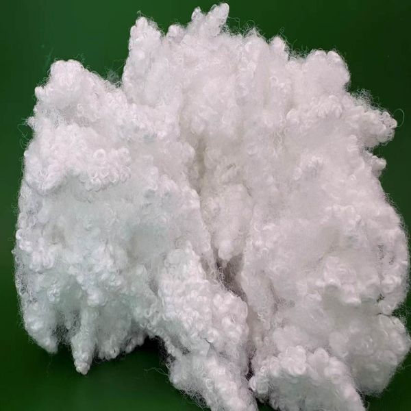 High Strength Hcs PSF Polyester Staple Fiber 7D*64mm Virgin Flame Retardant Concrete Material
