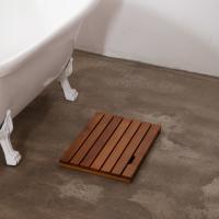 1,42 la longitud sostenible de la estera 23.62cm del cuarto de baño de la teca de la pulgada no desliza color de madera sólido