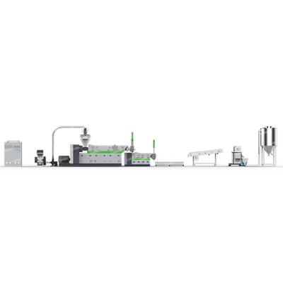 Custom Voltage Plastic Recycling Pellet Machine 55 - 75kw Power With PLC Control System