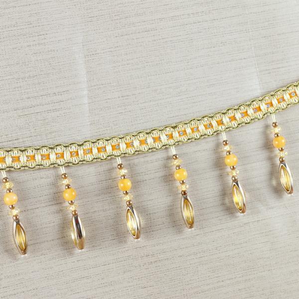 Handmade fashionable chain beads lace tassels fringes for curtain/sofa/pillow decoration