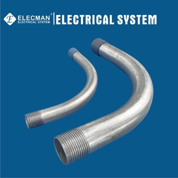 RSC Rigid Galvanized Steel Conduit Elbow For Electrical Conduit 1/2 Inch - 4 Inch