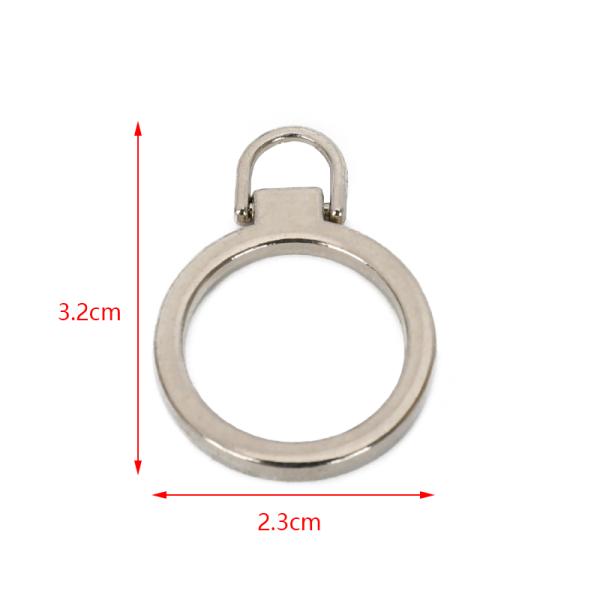 Комплект фурнитуры для сумочки с круглым петлевым кольцом, металлический поворотный карабин, скользящая пряжка