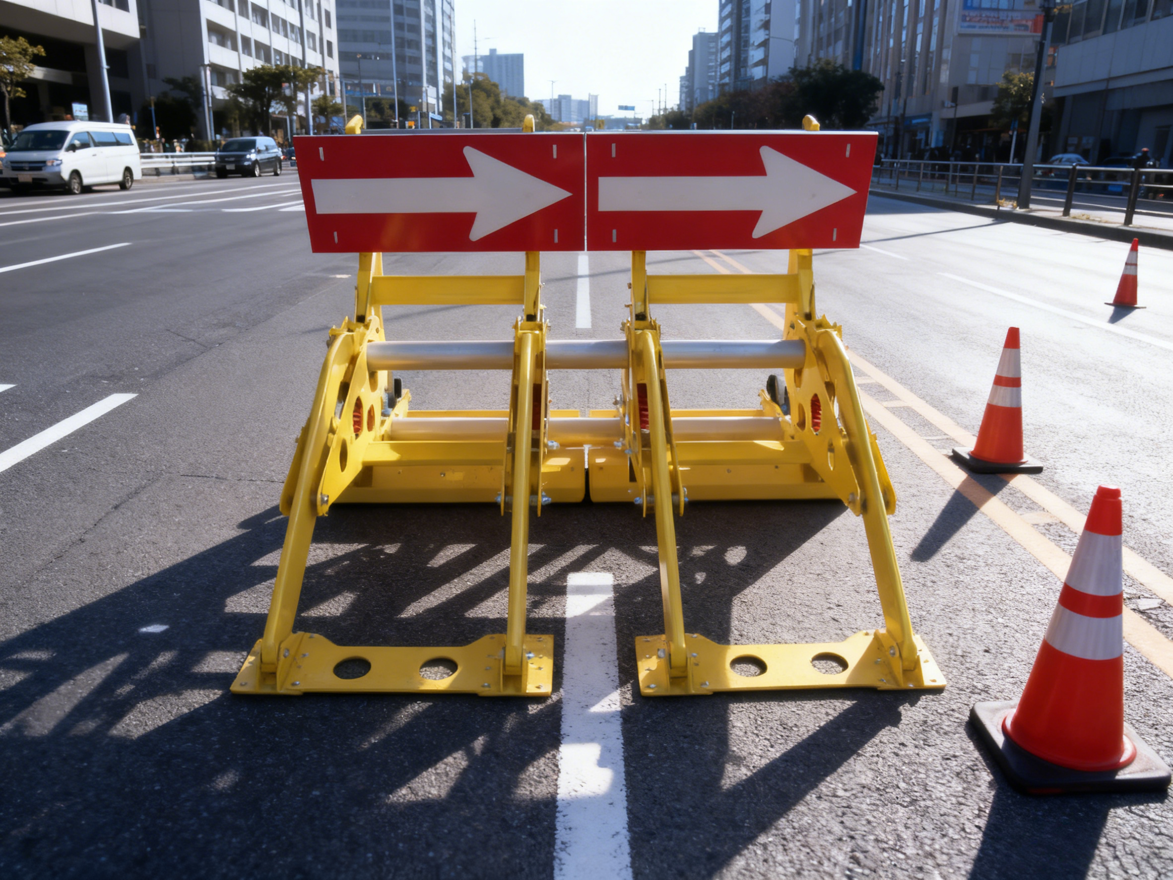 Highway Maintenance Anti Skid Plate Vehicle Security Barriers Removable