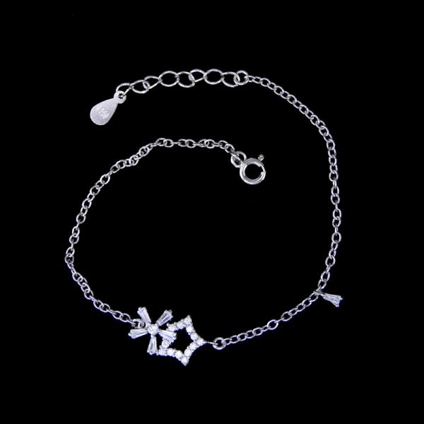 Элемента браслета Зирконя ААА 925 дизайн моды серебряного кубического корейский для девушек