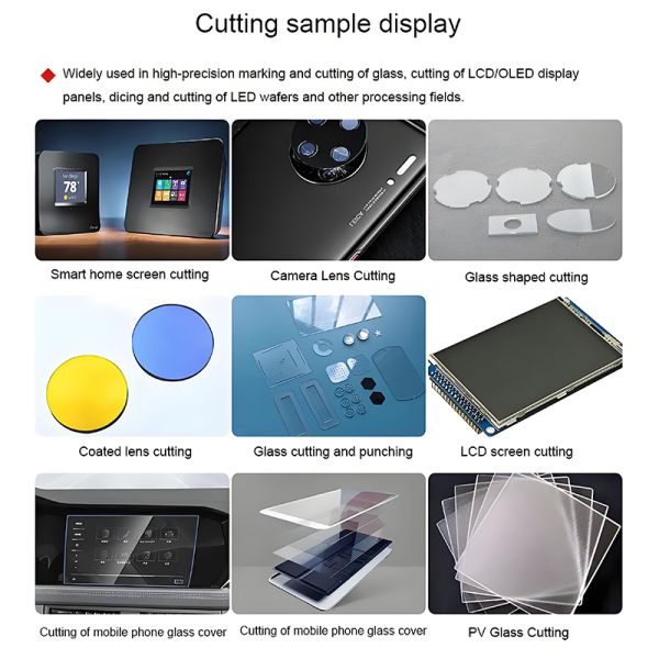 Factory Supply New Condition Glass Laser Hole Drilling Cutting Machine Hiwin Brand for Acrylic Sheet Metal Supports AI LAS