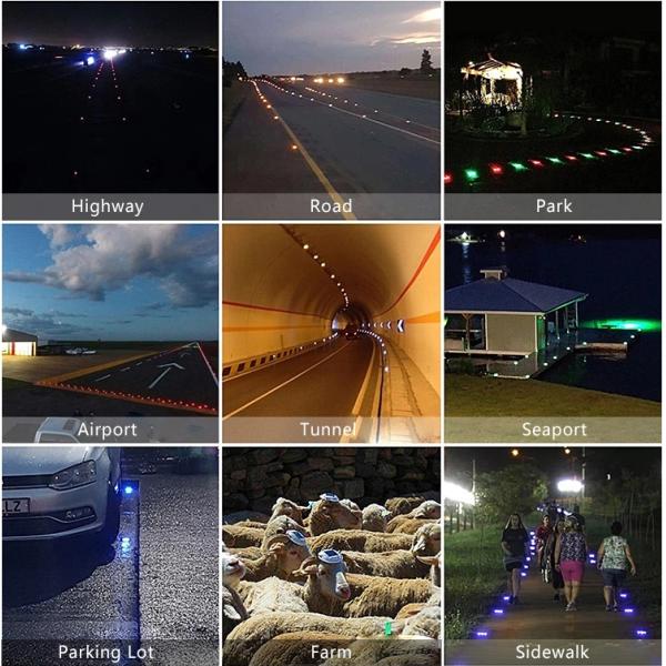 Дорожные конусовые знаки алюминиевые ретро-отражающие дорожные столбики с устойчивыми к ударам отражателями