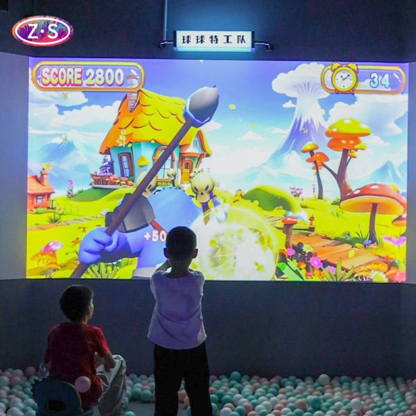 Family Fun Times Interactive Smash Wall Projection Game 30 Different Themed Games