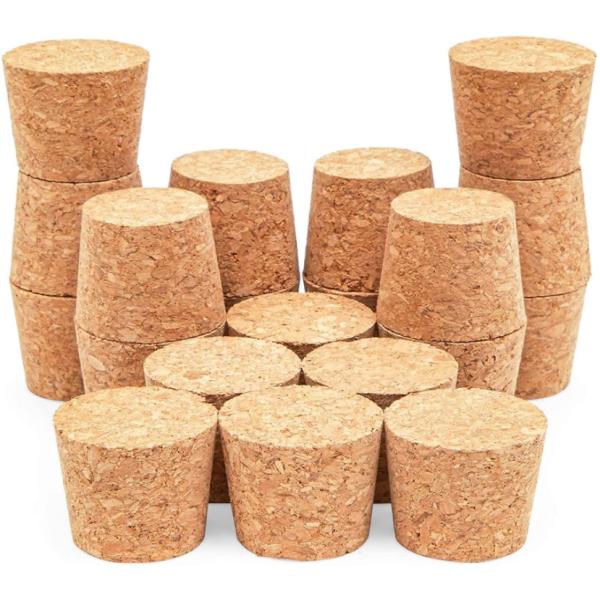 Прозрачные стеклянные бутылки с пробкой для бутылок Корковые пробки Прозрачные стеклянные пробки для бутылок