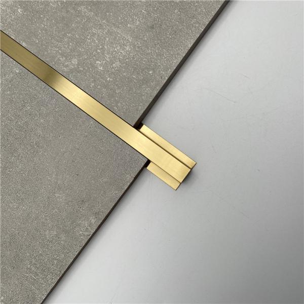 8mm 10mm 12.5mm Square Edge Brushed Silver External Tile Trim Corner (1 Pack)