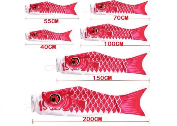 Mini Fish Windsock Colorful Silk Screen Printing Beautiful Flying Style