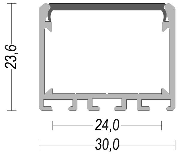 Led strip aluminum profile for Surface mounting Led aluminum Channel