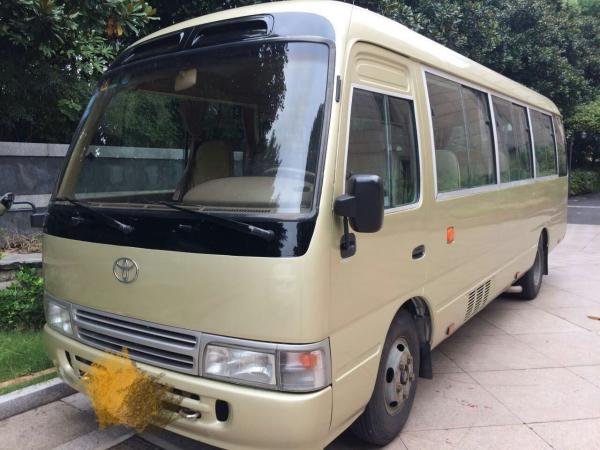 used Toyota coaster bus left hand drive  diesel  engine 6 cylinder city service bus  luxury coach bus ball nut