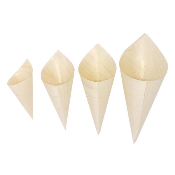 Portable Nontoxic Biodegradable Pine Wood Cone Disposable For Restaurant