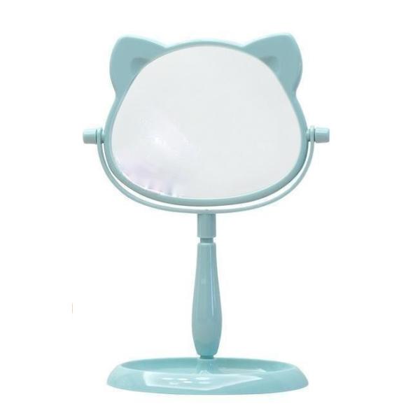 Модный дизайн Пластиковое и стеклянное зеркало Стоящее настольное макияж зеркало для путешествий