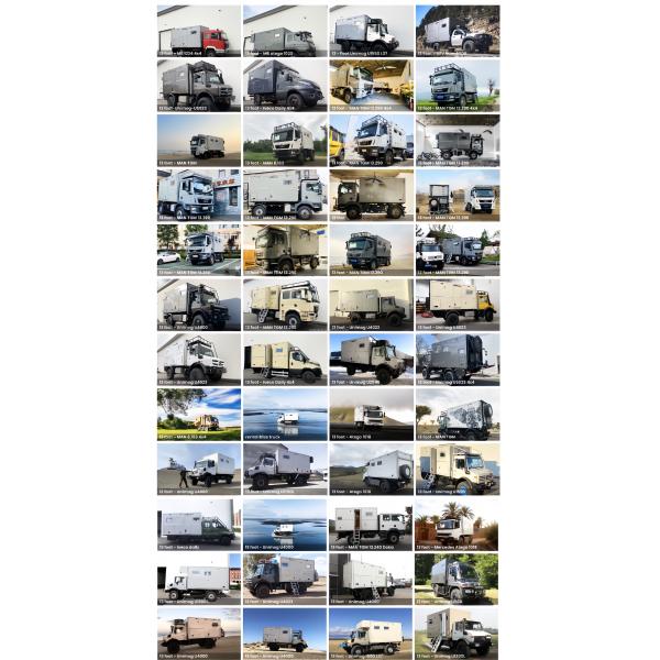 Температурно устойчивый 20 футов настраиваемый экспедиционный грузовик кемпер коробка для RV