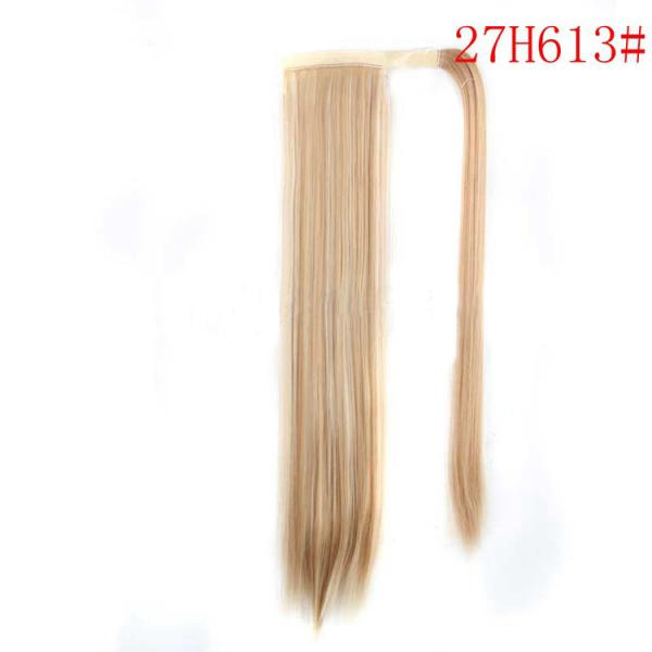 Fácil manutenção Extensões de cabelo humano cabelo humano longo Velcro cavalo cauda