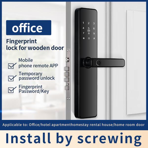 Tuya Wifi App e TT Lock App Controlado Fechadura Digital de Portas com Várias Maneiras de Desbloquear